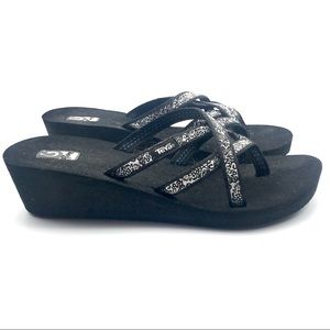Teva Mush Mandalyn Wedge Comfort Sandals size 8